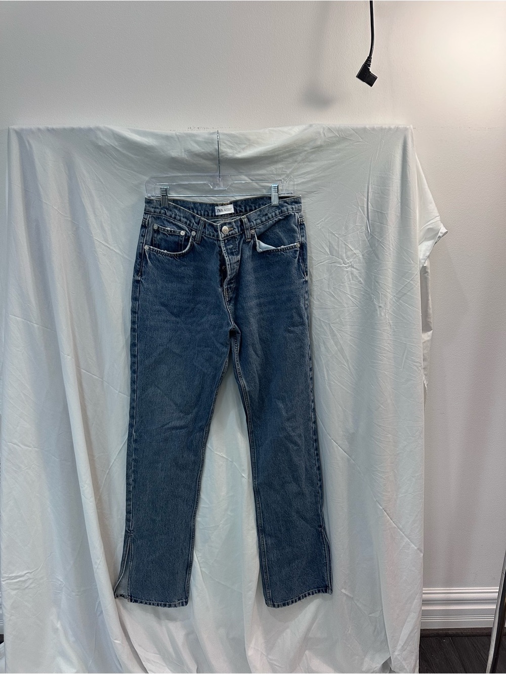 Zara Dark Blue Flare Jeans